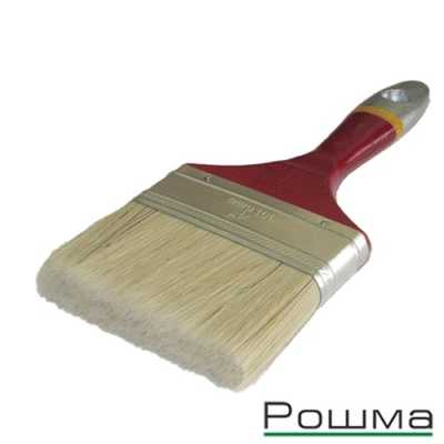 Кисть плоская РОШМА ЕВРО 4,0 / 100мм, натуральный ворс Кисть плоская РОШМА ЕВРО 4,0 / 100мм, натуральный ворс