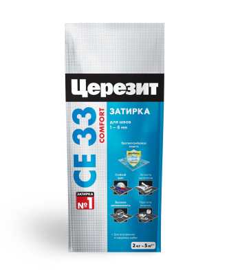Затирка Церезит CE 33 серебристо-голубая, 2 кг
