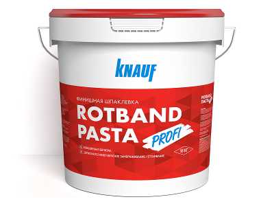 Шпаклевка готовая Knauf Rotband Pasta Profi, 18 кг Шпаклевка готовая Knauf Rotband Pasta Profi, 18 кг