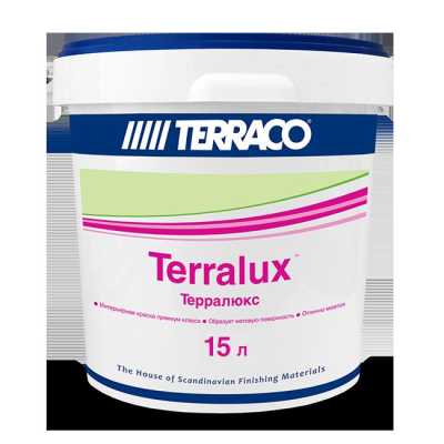 Краска фасадная акриловая Terraco Terralux Medium под колеровку 15 л Краска фасадная акриловая Terraco Terralux Medium под колеровку 15 л